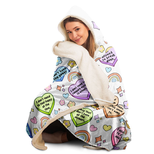 Personalized Mental Breakdown Hooded Blanket