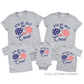 personalized 4th of july matching family shirts heather