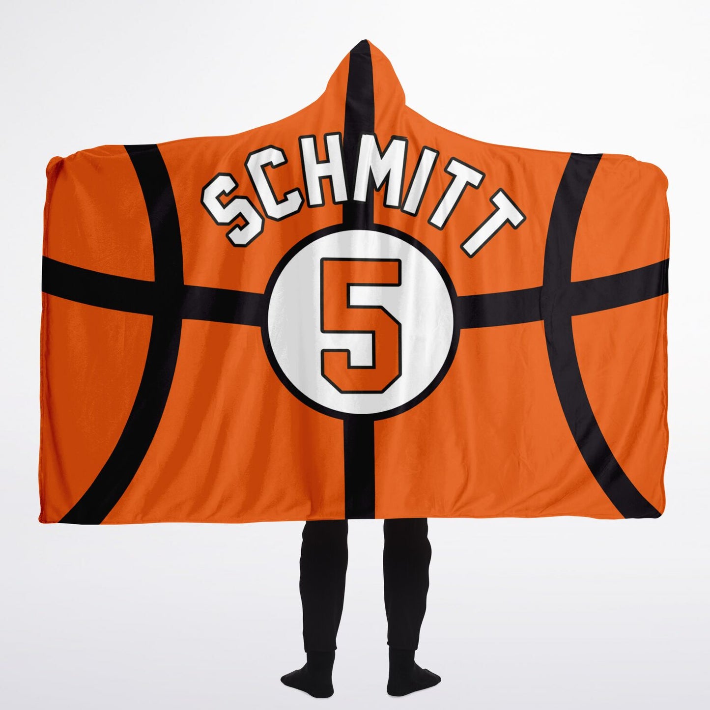 Personalized Basketball Hooded Blanket