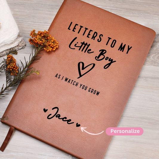 Letters To My Little Boy Personalized Name Journal