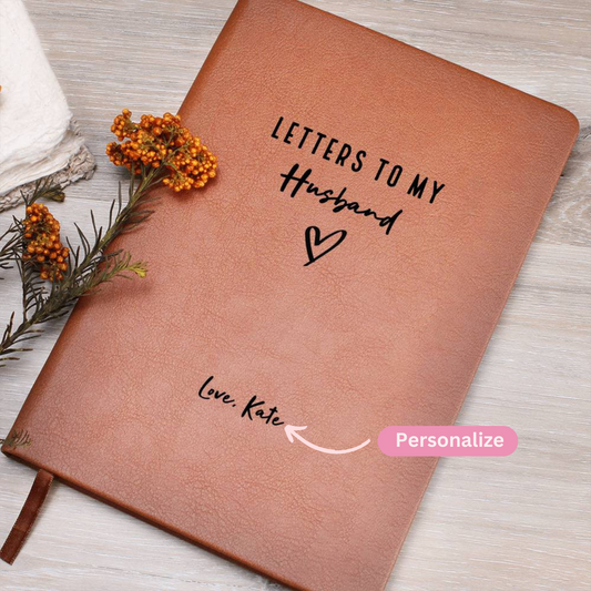 Letters To My Husband - Personalized Name Journal