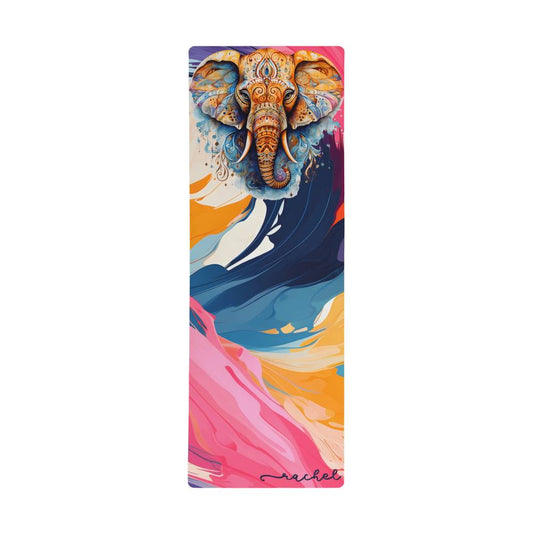 Personalized Mandala Elephant Yoga Mat