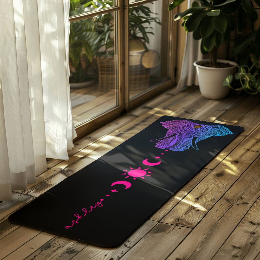 Personalized Elephant Mandala Yoga Mat