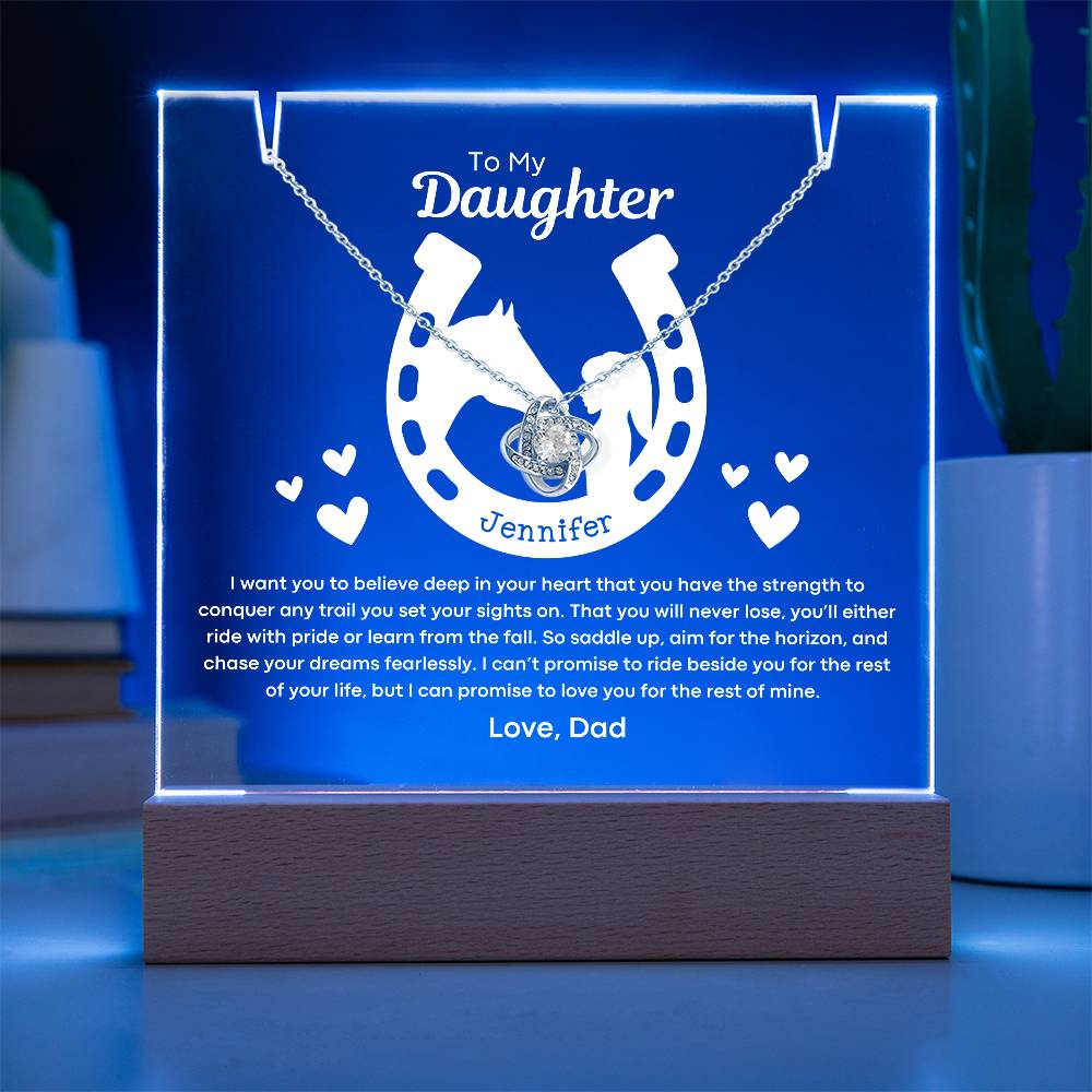 Daughter Gift - Horse Lover LED Acrylic Bundle 02