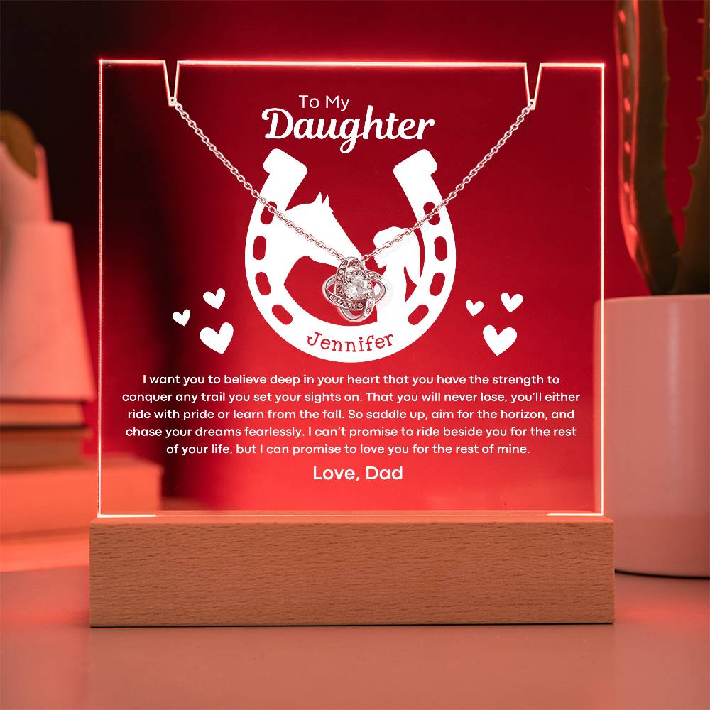 Daughter Gift - Horse Lover LED Acrylic Bundle 02