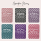 Personalized Grandma with Kids Names Sherpa Blanket