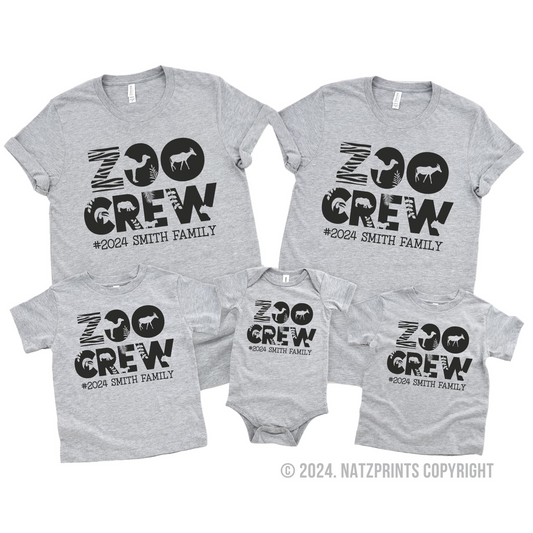 custom zoo crew family shirts athletic heather